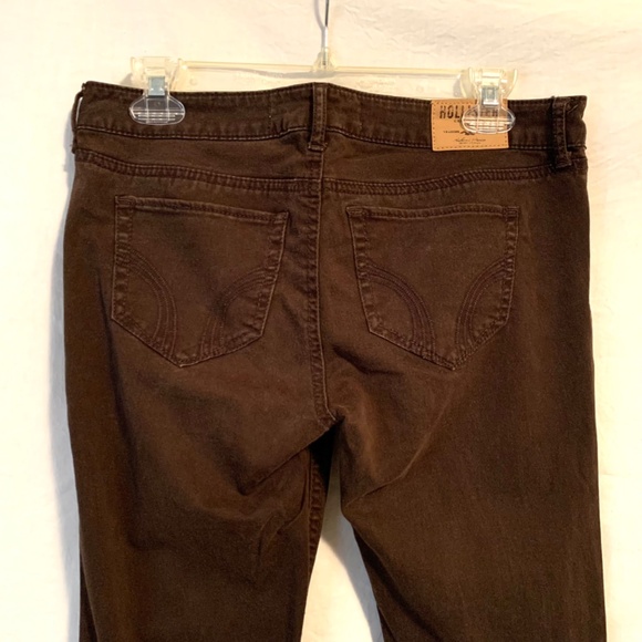 Hollister Women Skinny Stretch Jeans Brown Size 7 W 28 - Picture 7 of 11